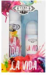 Cuba La Vida set cadou Apă de parfum 100 ml + antiperspirant roll-on 50 ml pentru femei