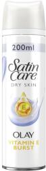 Gillette Satin Care With Olay Dry Skin Vitamin E Burst Borotvazselé Száraz Bőrre, 200 ml