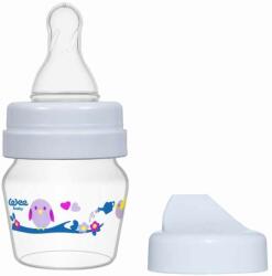 Wee Baby Biberon din sticlă Wee Baby - Mini, cu 2 duze, 30 ml, mov (792)