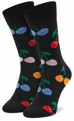 Happy Socks Șosete Înalte Unisex CHE01-9050 Negru