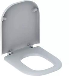 Geberit Selnova Comfort Square WC-ülőke, akadálymentes, rozsdamentes acél zsanér, rögzítés alulról (500.793. 01.1) (500.793.01.1)