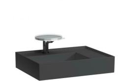 Laufen KARTELL BY LAUFEN Mosdó, polcfelület jobb oldalon, speciálisan fedett lefolyóval túlfolyónyílás nélkül, csaplyuk nélkül , Graphite matt H8103347581121 (H8103347581121)