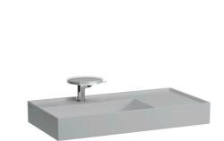 Laufen KARTELL BY LAUFEN Mosdó, polcfelület jobb oldalon, speciálisan fedett lefolyóval túlfolyónyílás nélkül, egy csaplyukkal , Matt szürke H8103387591111 (H8103387591111)
