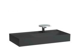 Laufen KARTELL BY LAUFEN Mosdó, polcfelület bal oldalon, speciálisan fedett lefolyóval túlfolyónyílás nélkül, egy csaplyukkal , Graphite matt H8103397581111 (H8103397581111)