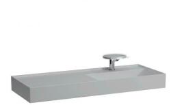 Laufen KARTELL BY LAUFEN Ráépíthető mosdó, pult a bal oldalon, speciálisan fedett lefolyóval túlfolyónyílás nélkül, egy csaplyukkal , Matt szürke H8133337591111 (H8133337591111)