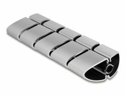 Delock 75 x 45 mm-es kábelcsatornához alkalmas foglalati elem, 5 db. ezüst színű (20802)