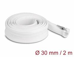 Delock Befont karmantyú zipzáras szorítóval hőállóság egészen 2 m x 30 mm-es fehér (20828)