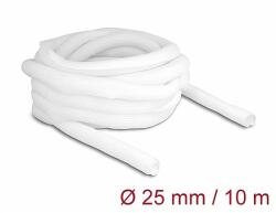 Delock Fonott kábelharisnya önzáródó 10 m x 25 mm fehér (20816)