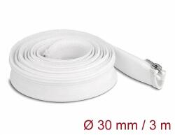 Delock Befont karmantyú zipzáras szorítóval hőállóság egészen 3 m x 30 mm-es fehér (20834)