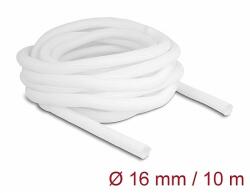 Delock Fonott kábelharisnya önzáródó 10 m x 16 mm fehér (20814)