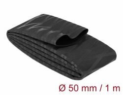 Delock Zsugorcső X-mintás nem csúszós 1 m x 50 mm fekete (19607)