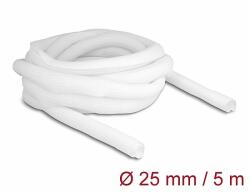Delock Fonott kábelharisnya önzáródó 5 m x 25 mm fehér (20811)