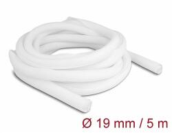 Delock Fonott kábelharisnya önzáródó 5 m x 19 mm fehér (20810)