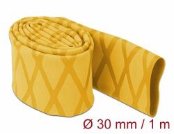 Delock Zsugorcső X-mintás nem csúszós 1 m x 30 mm sárga (19599) - dellaprint