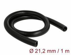 Delock Kábelvédő borítás 1 m x 21, 2 mm fekete (60458)