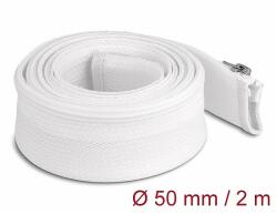 Delock Befont karmantyú zipzáras szorítóval hőállóság egészen 2 m x 50 mm-es fehér (20829) - dellaprint