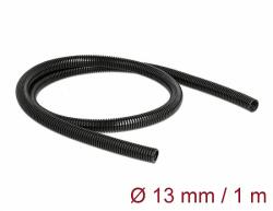Delock Kábelvédő borítás 1 m x 13 mm fekete (60457)