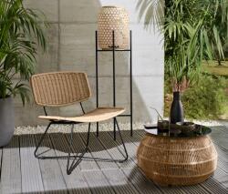 Tchibo Design kerti szék, fém/polyrattan Bézs Fekete váz