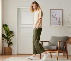 Tchibo Női 7/8-os bőszárú nadrág, khaki Khaki XL 48/50