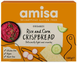 Amisa Crispbread (painici) din orez si porumb fara gluten bio 120g Amisa - revivit