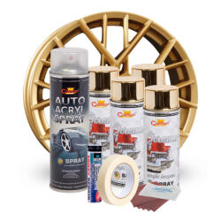 AVEX Kit complet reparatie si vopsire jante culoare Auriu Metalic, V4 (AVX-KVJ-AUV4) - mobiplaza
