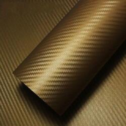 AVEX Folie colantare auto Carbon 3D - Gold (3m x 1, 27m) (AVX-T1601) - mobiplaza