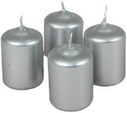 Medvés Adventi gyertya metál ezüst 4db/cs 40x60 mm - mkkreativ - 1 920 Ft