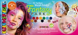 Eulenspiegel arcfesték - 10 színű + 2 glitter paletta - Fantasy Park