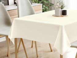 Goldea față de masă decorativă rongo deluxe - crem cu luciu satinat 120 x 140 cm Fata de masa