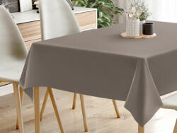 Goldea față de masă decorativă rongo deluxe - gri-maro cu luciu satinat 100 x 100 cm
