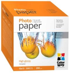 Colorway Fotópapír, magasfényű (high glossy), 200 g/m2, 10x15, 500 lap (PG2005004R) - elektroszalon