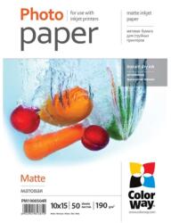 Colorway Fotópapír, prémium Matt, 190 g/m, 10x15, 50 lap (PM1900504R) - elektroszalon