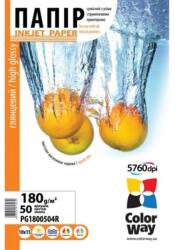 Colorway Fotópapír, magasfényű (high glossy), 180 g/m2, 10x15, 50 lap (PG1800504R) - elektroszalon