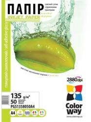 Colorway Fotópapír, fényes öntapadó (glossy self-adhesive), 135 - 80g/m2, A4, 50 lap (PGS1358050A4) - elektroszalon