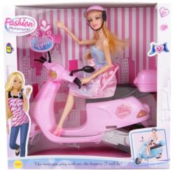  Játékbaba robogóval 28 cm