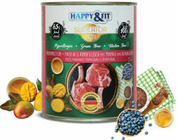 Happy&Fit Superior 100% Monoprotein - Fresh beef with mango & cranberry 6x800 g
