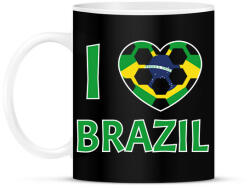 printfashion I love Brazil - Bögre - Fekete (10789499)