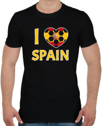 printfashion I love Spain - Férfi póló - Fekete (10788114)