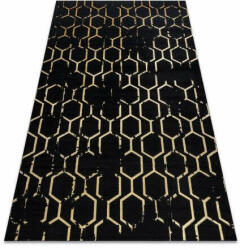 Art Modern GLOSS szőnyeg 407C 86 elegáns, glamour, art deco fekete / (AT3292)