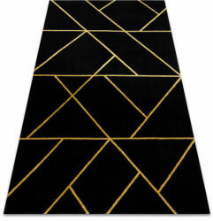Glamour EMERALD szőnyeg 1012 glamour, elegáns geometriai fekete / arany 160x220 cm (AF410)