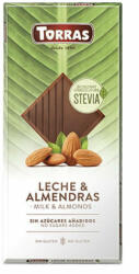 TORRAS Stevia Mandulás tejcsokoládé 125 g