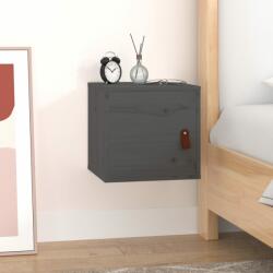 vidaXL Dulap de perete, gri, 31, 5x30x30 cm, lemn masiv de pin (818359) Raft