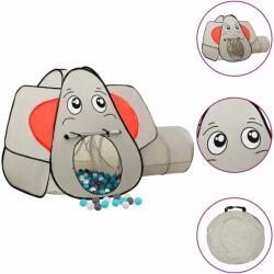 vidaXL Cort de joacă elefant pentru copii 250 bile, gri, 174x86x101 cm (3107740)