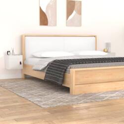 vidaXL Dulapuri de perete, 2 buc. , alb, 31, 5x30x30 cm, lemn masiv pin (818358) Raft