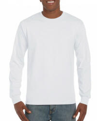 Gildan Uniszex póló Gildan GI2400 Ultra Cotton Felnőtt Hosszú Ujjú póló -4XL, White