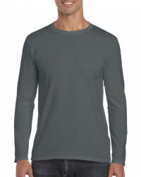 Gildan Uniszex póló Gildan GI64400 Softstyle Felnőtt Hosszú Ujjú póló -2XL, Charcoal