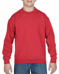 Gildan Gyerek pulóver Gildan GIB18000 Heavy Blend Youth Crewneck Sweatshirt -M, Red