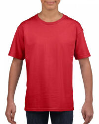 Gildan Gyerek póló Gildan GIB64000 Softstyle Youth T-Shirt -M, Red