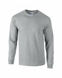 Gildan Uniszex póló Gildan GI2400 Ultra Cotton Felnőtt Hosszú Ujjú póló -4XL, Sport Grey