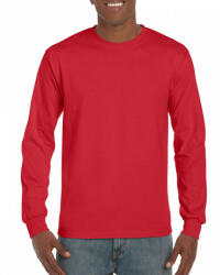 Gildan Uniszex póló Gildan GI2400 Ultra Cotton Felnőtt Hosszú Ujjú póló -5XL, Red
